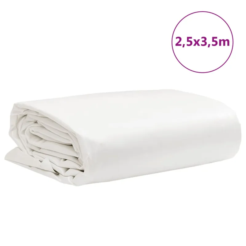 Tentas, baltos spalvos, 2,5x3,5m, 650g/m²