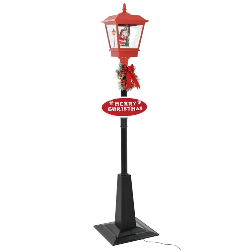 Kalėdinis gatvės šviestuvas su Kalėdų seneliu, 180 cm, LED