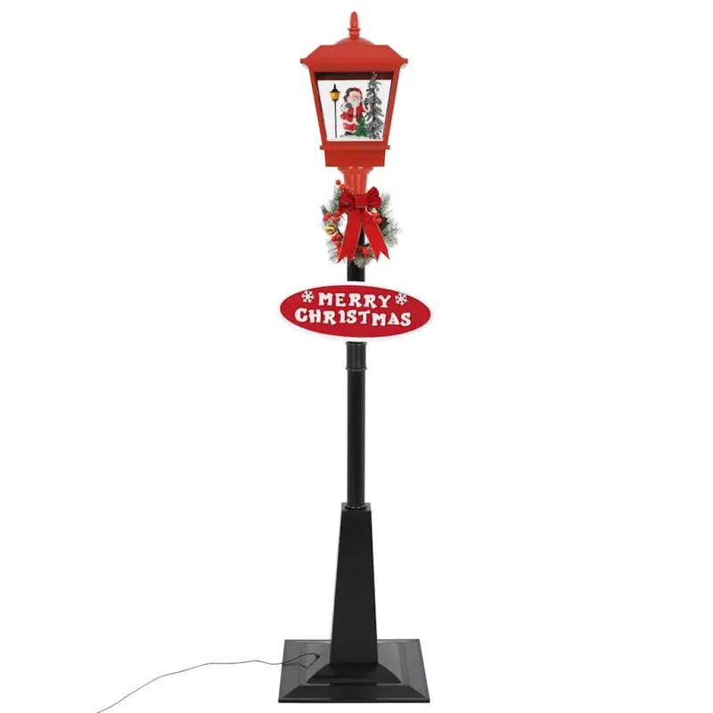 Kalėdinis gatvės šviestuvas su Kalėdų seneliu, 180 cm, LED