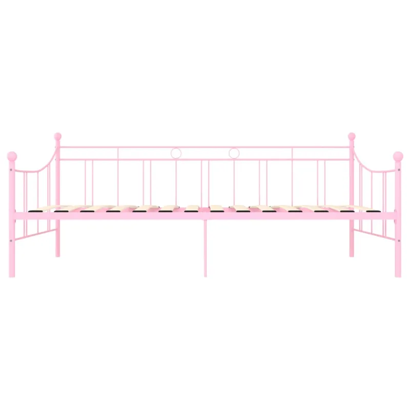 Lovos rėmas, rožinės spalvos, 90x200cm, metalas