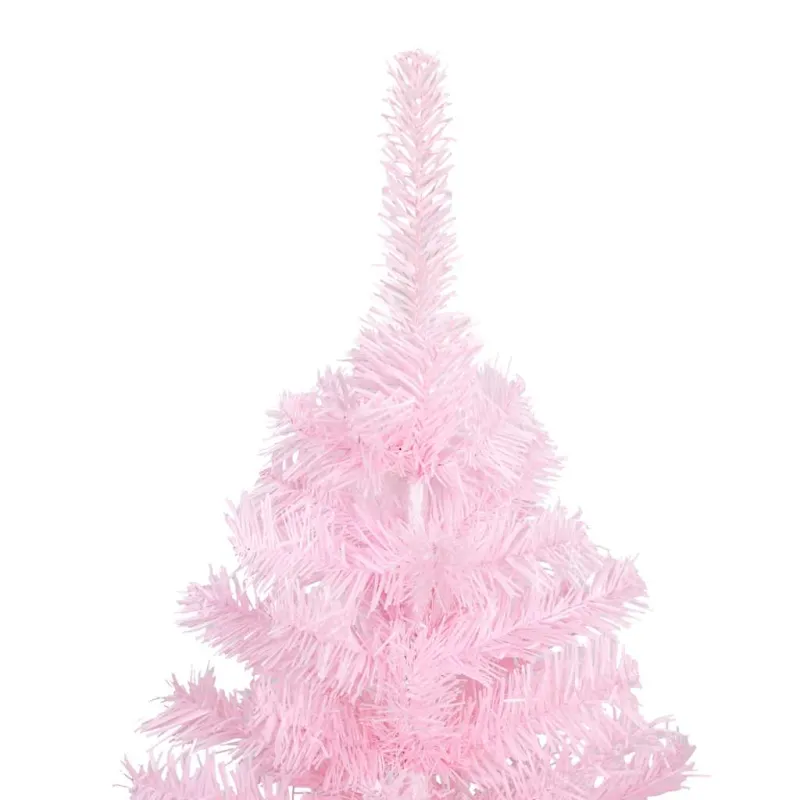 Dirbtinė Kalėdų eglutė su žaisliukais, rožinė, 150cm, PVC