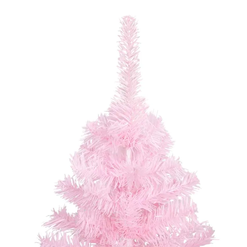 Dirbtinė Kalėdų eglutė su žaisliukais, rožinė, 180cm, PVC