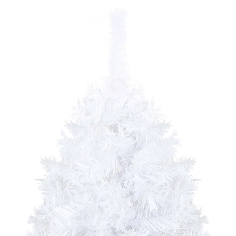 Dirbtinė Kalėdų eglutė su žaisliukais, balta, 150cm, PVC