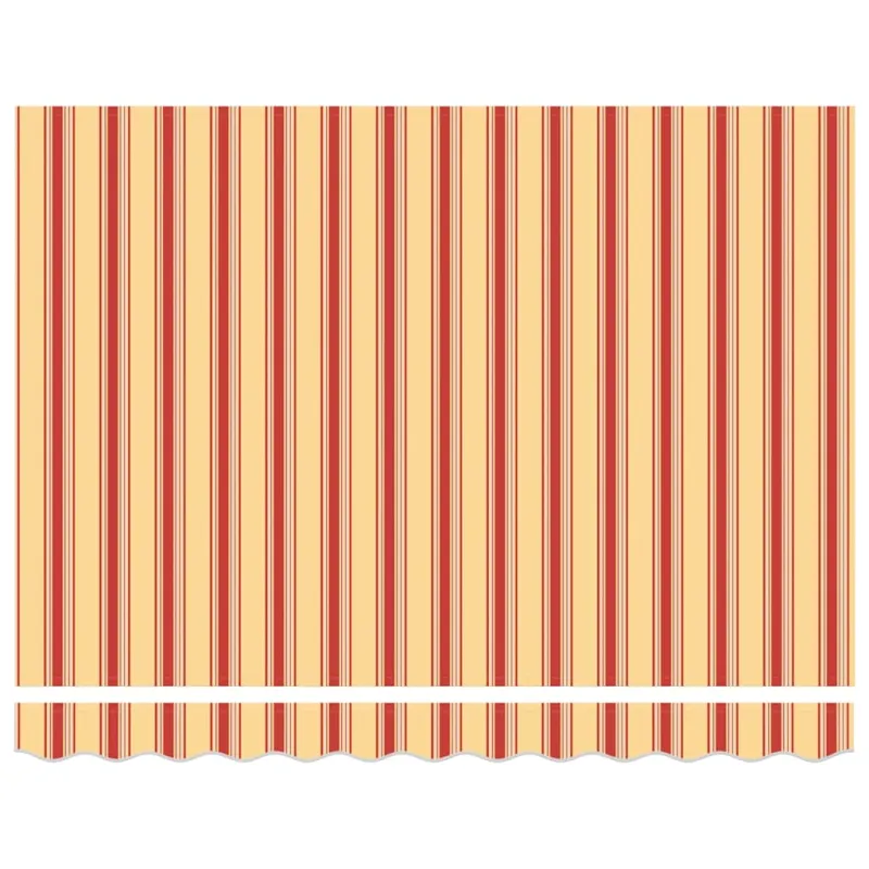 Ištraukiama markizė, geltona/balta, 3,5x2,5m, audinys/aliuminis
