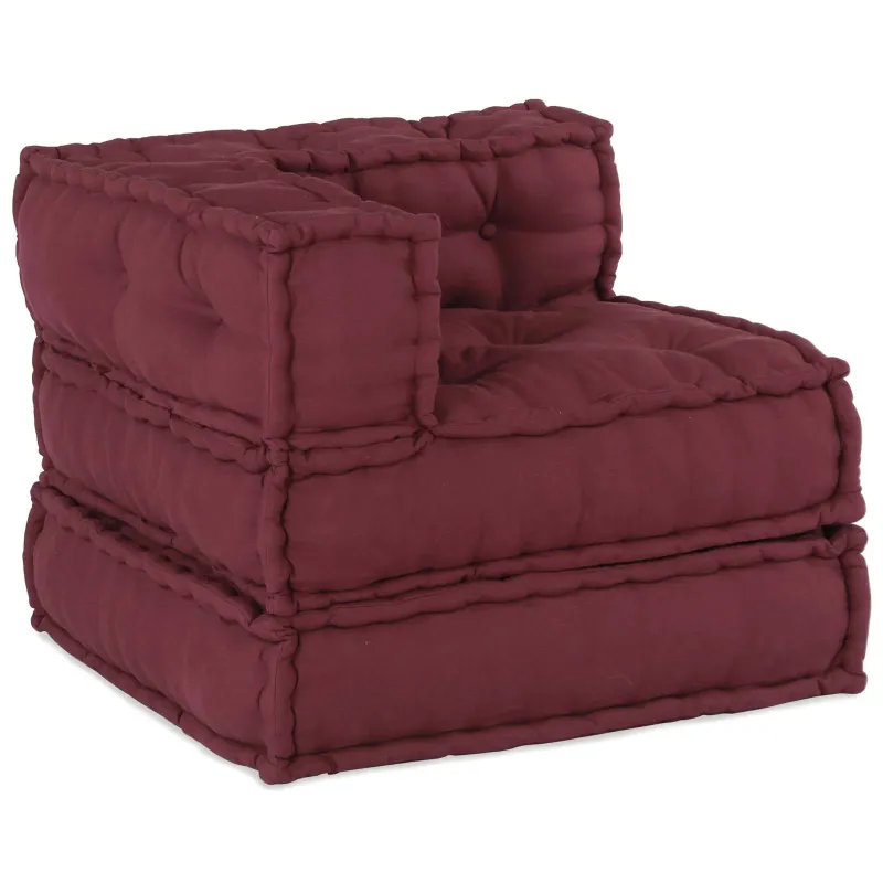 Modulinė sofa 3 pcs Raudonmedis Audinys