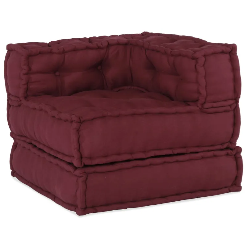 Modulinė sofa 3 pcs Raudonmedis Audinys
