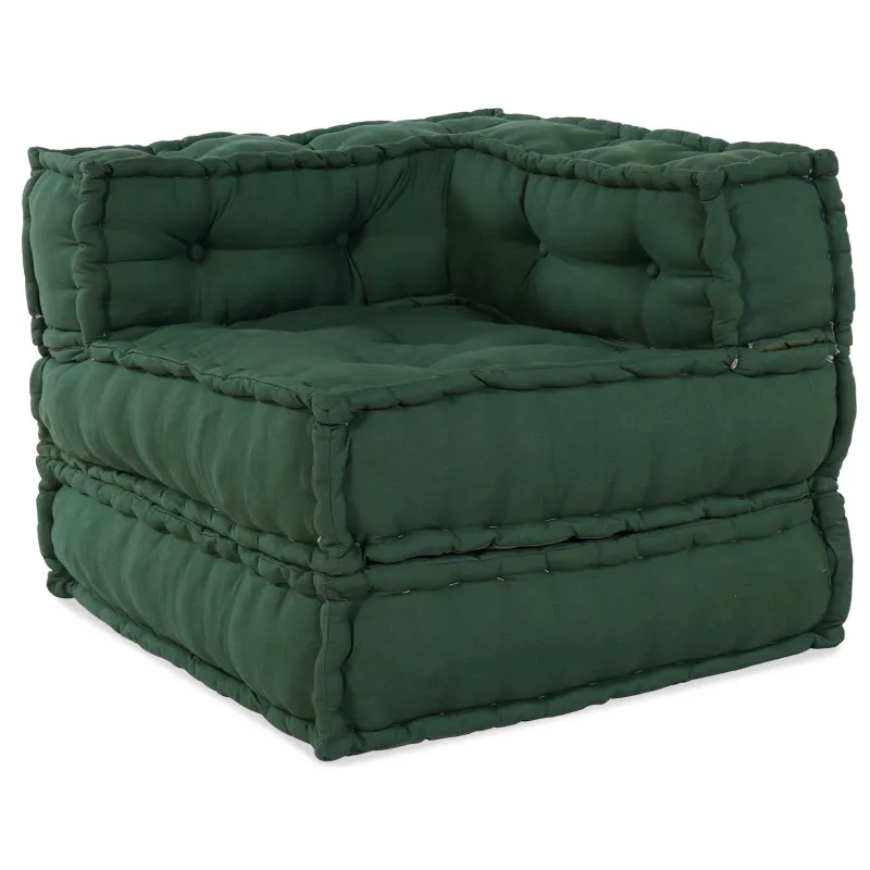 Modulinė sofa 2 pcs Žalia 140 x 70 x 56 cm Audinys