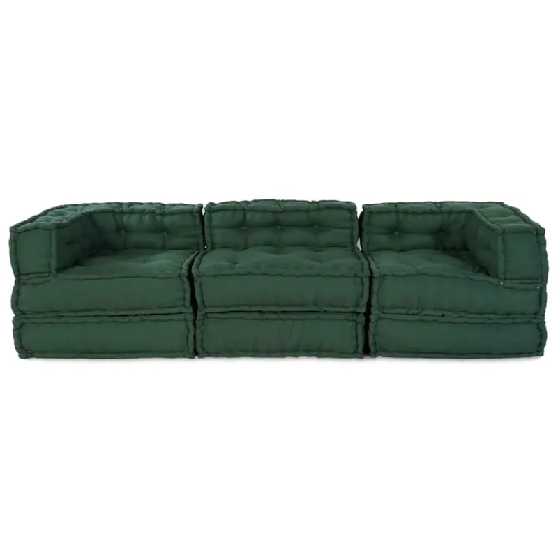 Modulinė sofa 3 pcs Žalia Audinys