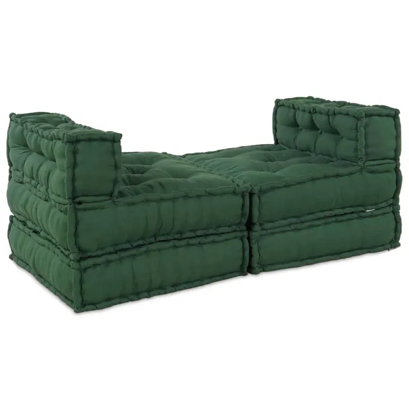 Modulinė sofa 4 pcs Žalia Audinys