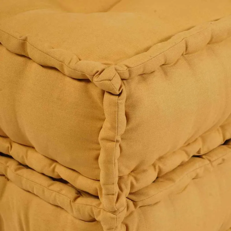 Modulinė sofa 2 pcs Geltona 140 x 70 x 56 cm Audinys