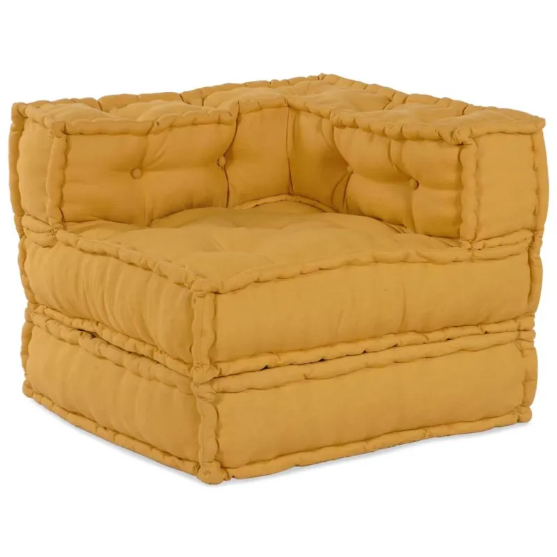 Modulinė sofa 4 pcs Geltona Audinys
