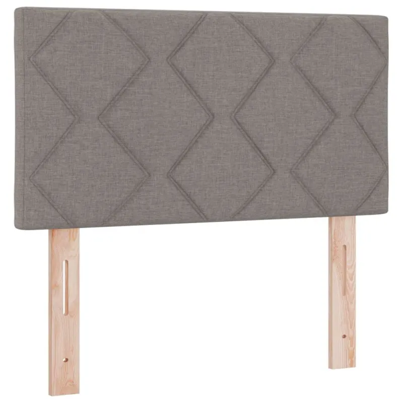 Kiemas lova su čiužiniu su galvūgalio Taupe 80 x 200 cm audinys
