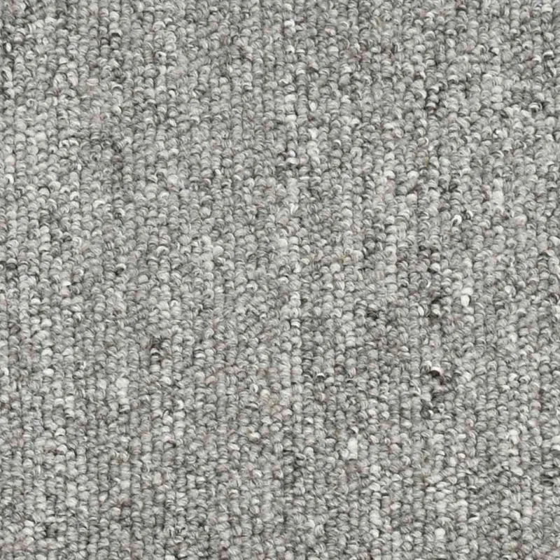 Laiptų kilimėliai, 30 vnt., 56x17x3 cm, šviesiai pilki, pusapvaliai