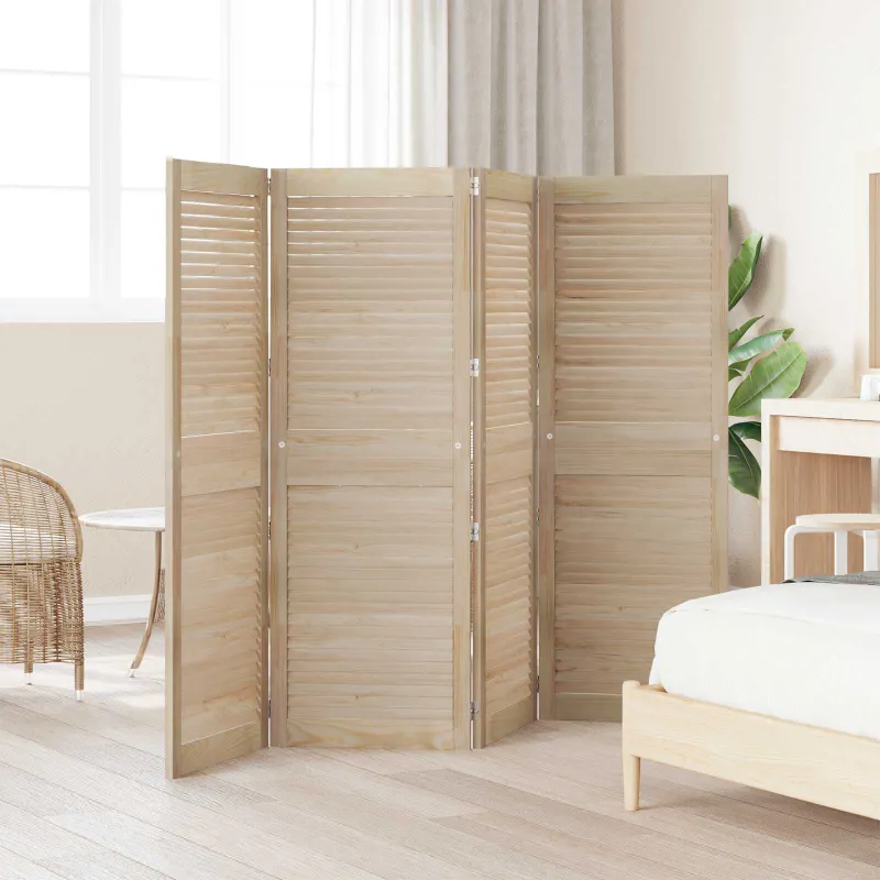 Spintelės durys su durimis 4 pcs Natūrali 49,5 x 2,1 x 140,5 cm