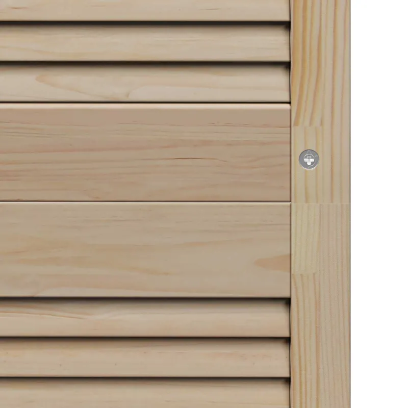 Spintelės durys su durimis 4 pcs Natūrali 49,5 x 2,1 x 140,5 cm