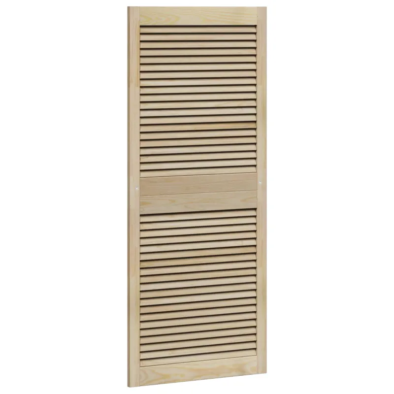 Spintelės durys su durimis 4 pcs Natūrali 140,5 x 2,1 x 59,5 cm