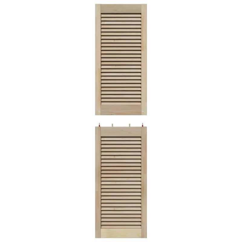 Spintelės durys su durimis 4 pcs Natūrali 170 x 2,1 x 39,5 cm