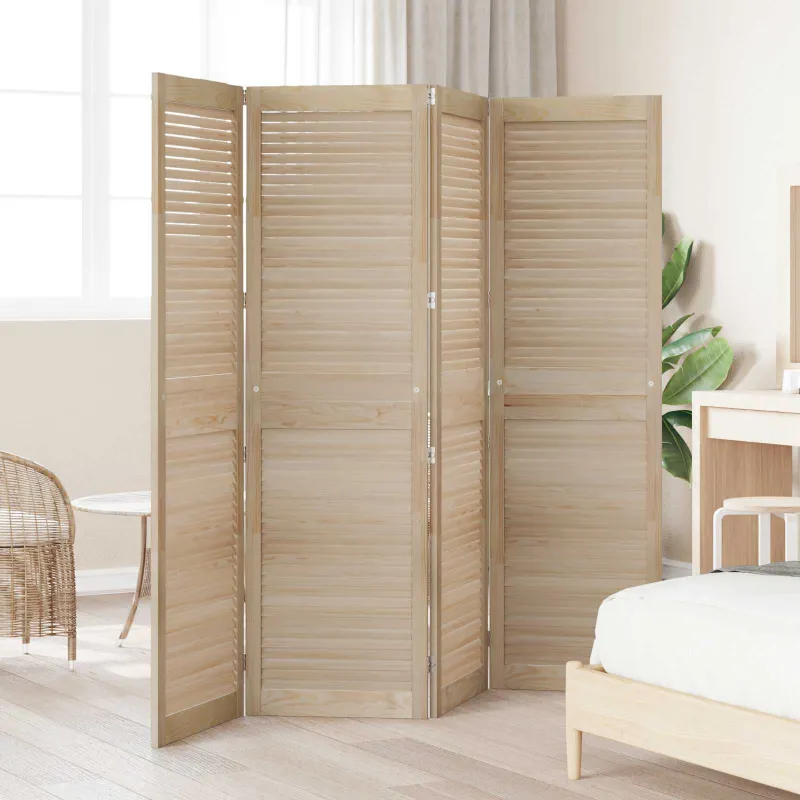 Spintelės durys su durimis 4 pcs Natūrali 170 x 2,1 x 49,5 cm