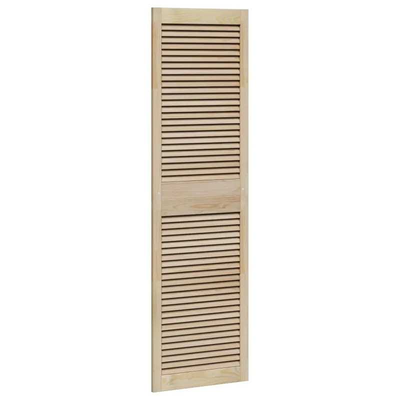 Spintelės durys su durimis 4 pcs Natūrali 170 x 2,1 x 49,5 cm