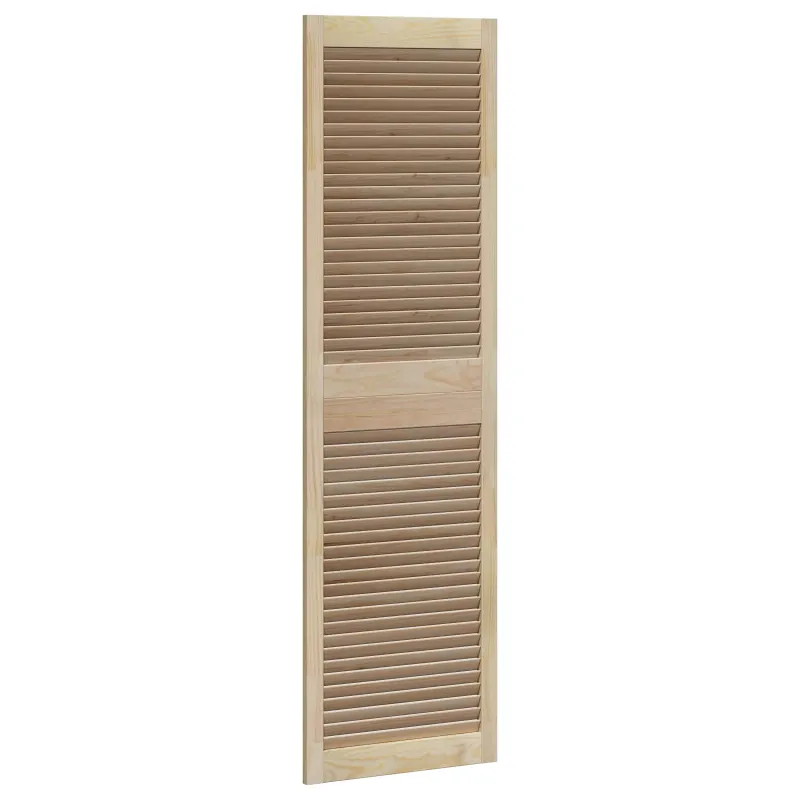 Spintelės durys su durimis 4 pcs Natūrali 170 x 2,1 x 49,5 cm