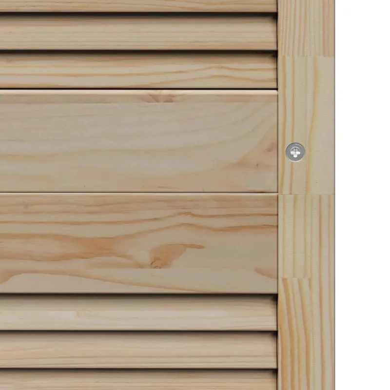 Spintelės durys su durimis 4 pcs Natūrali 170 x 2,1 x 49,5 cm
