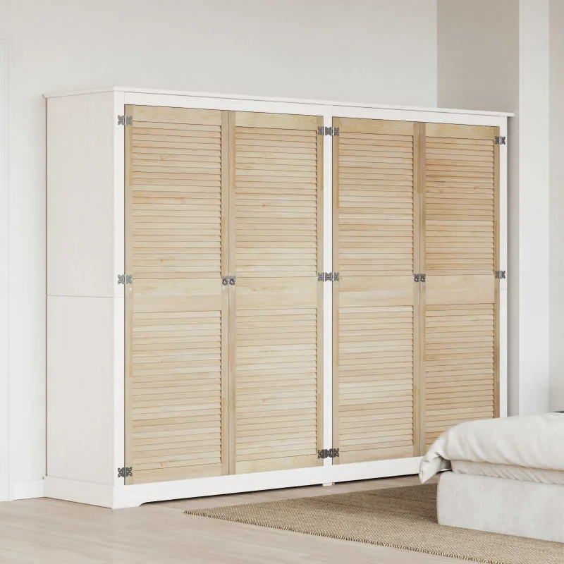 Spintelės durys su durimis 4 pcs Natūrali 170 x 2,1 x 59,5 cm