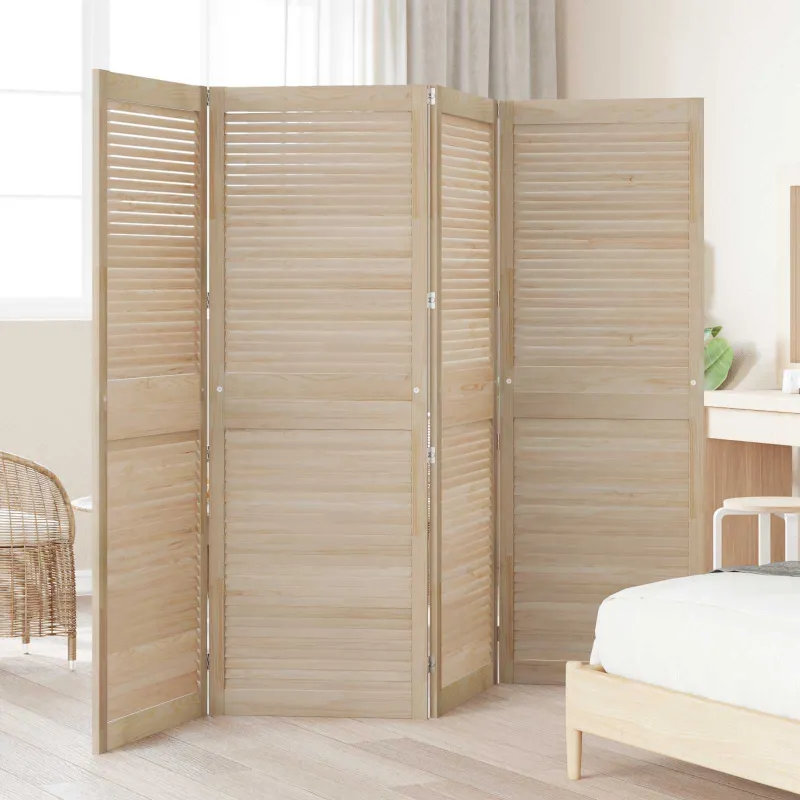 Spintelės durys su durimis 4 pcs Natūrali 170 x 2,1 x 59,5 cm