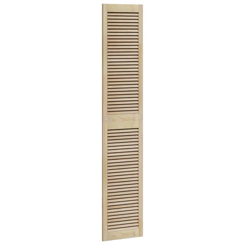 Spintelės durys su durimis 4 pcs Natūrali 201 x 2,1 x 39,5 cm