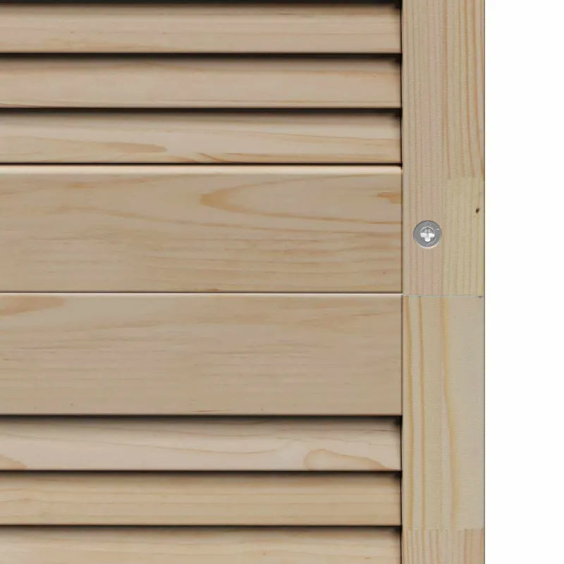 Spintelės durys su durimis 4 pcs Natūrali 201 x 2,1 x 49,5 cm