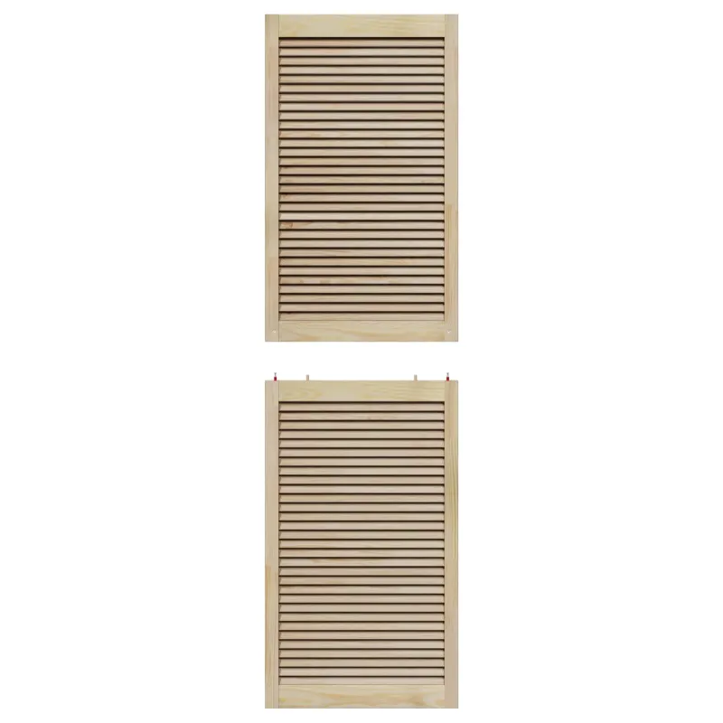 Spintelės durys su durimis 4 pcs Natūrali 201 x 2,1 x 59,5 cm