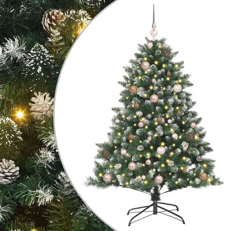 Dirbtinė Kalėdų eglutė Žalia 150 cm PVC, plastikas ir plienas
