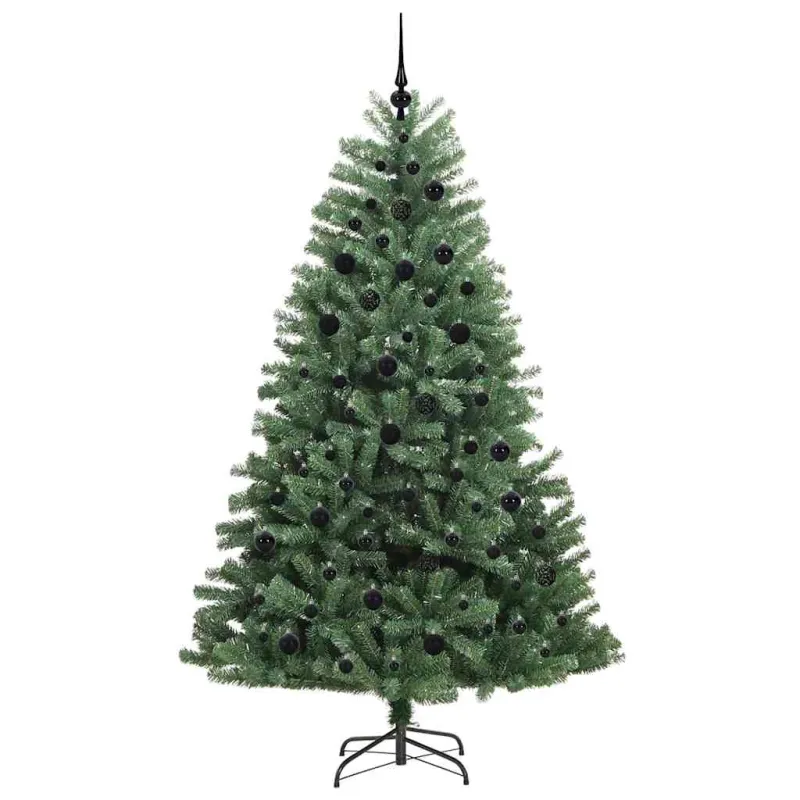 Dirbtinė Sulankstoma Kalėdų Eglutė Žalia 210 cm PVC ir metalas