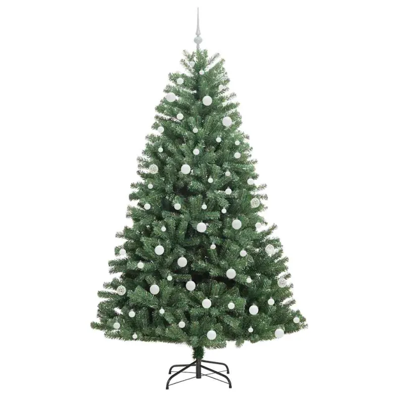 Dirbtinė Sulankstoma Kalėdų Eglutė Žalia 210 cm PVC ir metalas