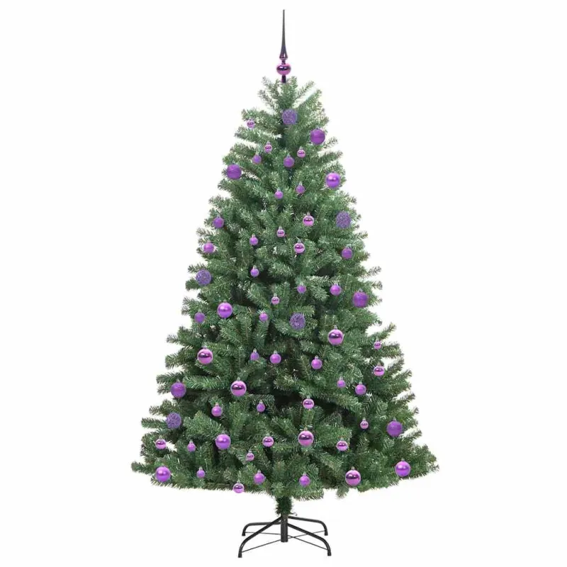 Dirbtinė Sulankstoma Kalėdų Eglutė Žalia 210 cm PVC ir metalas