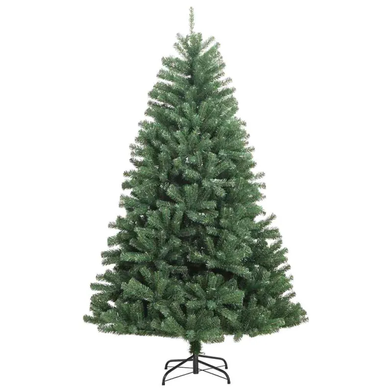 Dirbtinė Sulankstoma Kalėdų Eglutė Žalia 210 cm PVC ir metalas