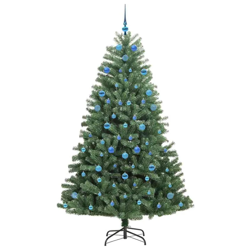 Dirbtinė Sulankstoma Kalėdų Eglutė Žalia 210 cm PVC ir metalas