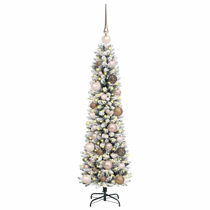 Dirbtinė Kalėdų eglutė Balta 120 cm PVC ir Metalas ir Plastikas