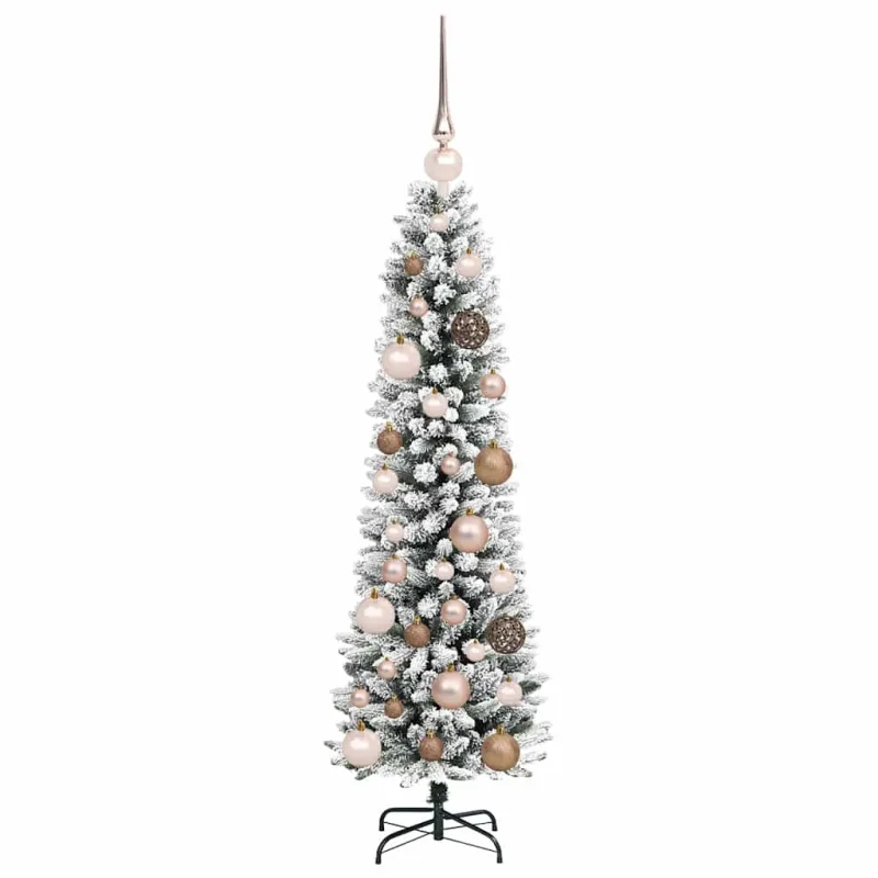Dirbtinė Kalėdų eglutė Balta 120 cm PVC ir Metalas ir Plastikas