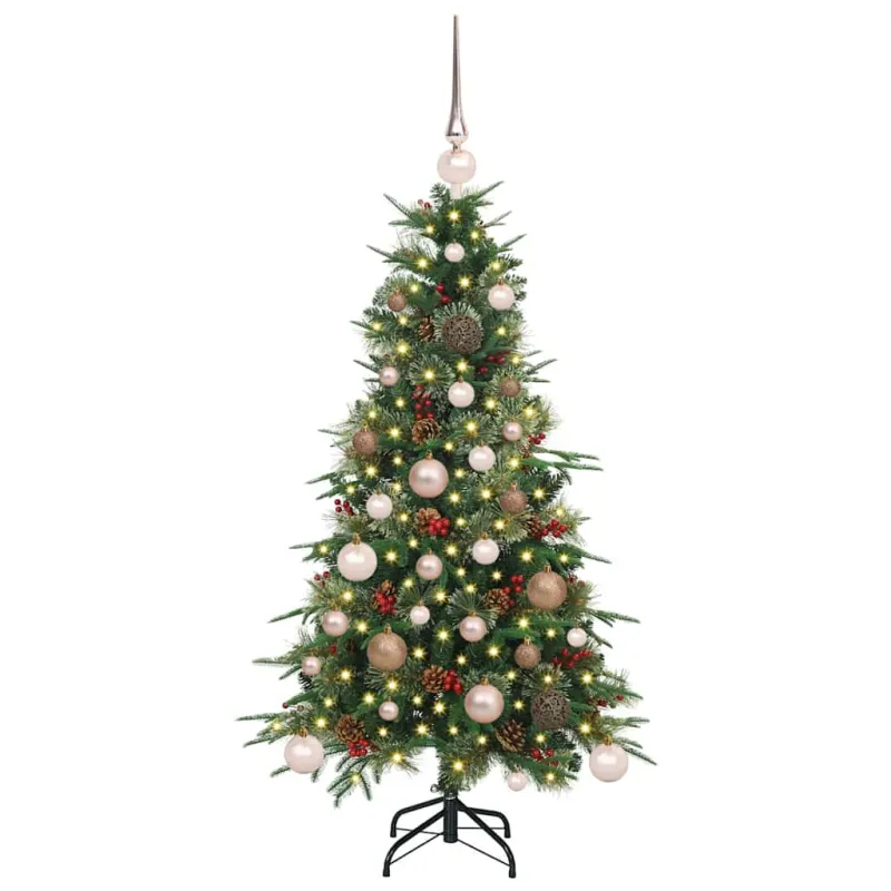 Dirbtinė Sulankstoma Kalėdų Eglutė Žalia 120 cm PE ir PVC
