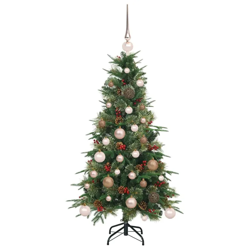 Dirbtinė Sulankstoma Kalėdų Eglutė Žalia 120 cm PE ir PVC