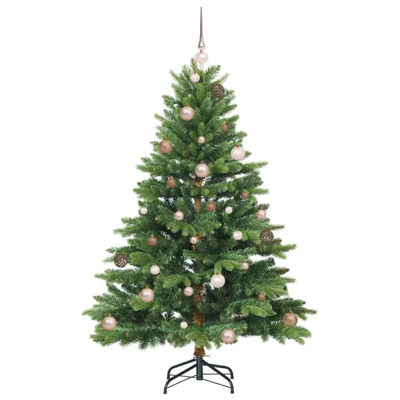 Dirbtinė Kalėdų eglutė su 150 LED Žalia 150 cm PE ir PVC