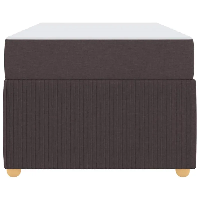 Lovos rėmas su čiužiniu Tamsiai rudas 100 x 200 cm audinys