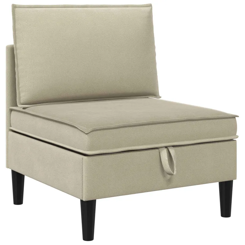 Svetainės baldų komplektas 5 pcs Smėlio Audinys