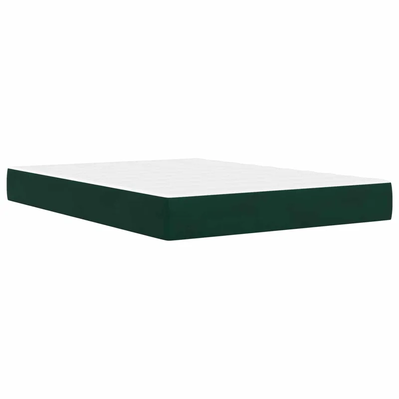 Lovos rėmas 2 pcs Tamsiai žalia 120 x 190 cm Aksomas