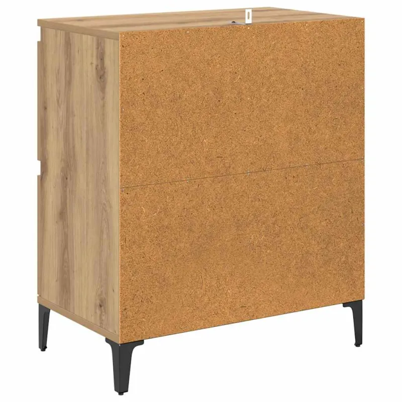 Šoninės lentynos 2 pcs Amatininkų ąžuolas 60 x 35 x 70 cm