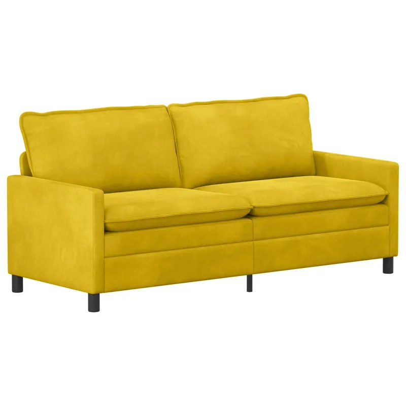 Sofos komplektas 2 pcs Geltona Aksomas