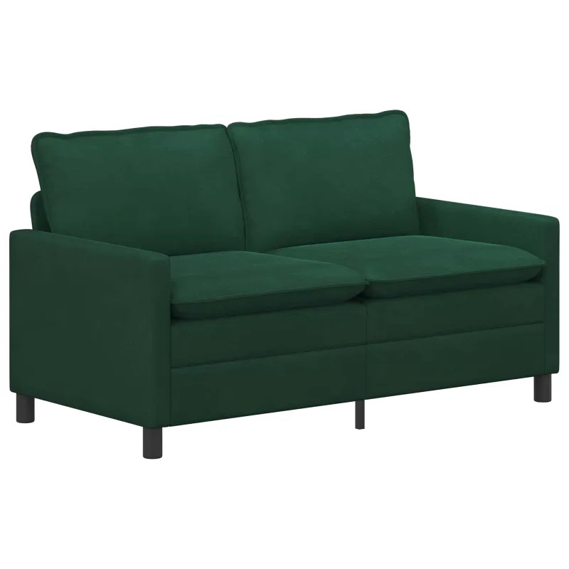 Sofos komplektas 2 pcs Tamsiai žalia Aksomas