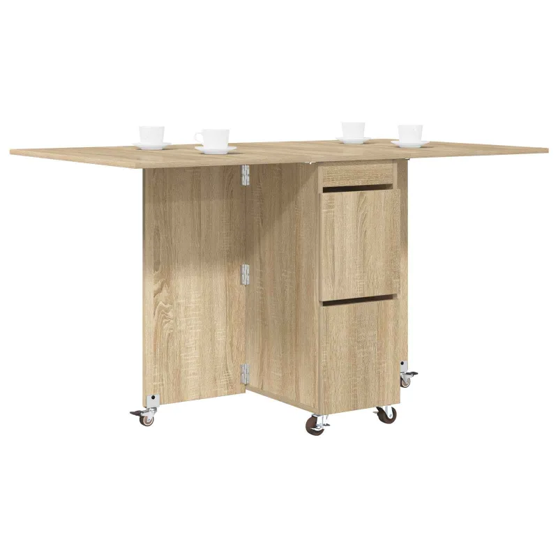 Valgomojo stalas 2 pcs 140 x 80 x 77 cm Apdirbta mediena