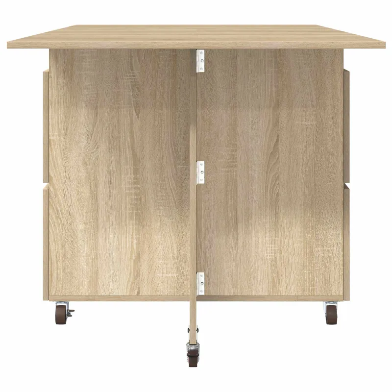Valgomojo stalas 2 pcs 140 x 80 x 77 cm Apdirbta mediena