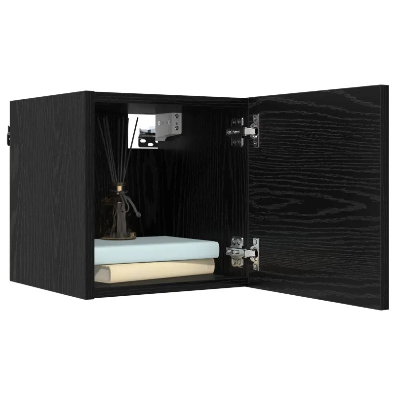 TV spintelių komplektas 8 pcs 100 x 30 x 30 cm Juodojo ąžuolo